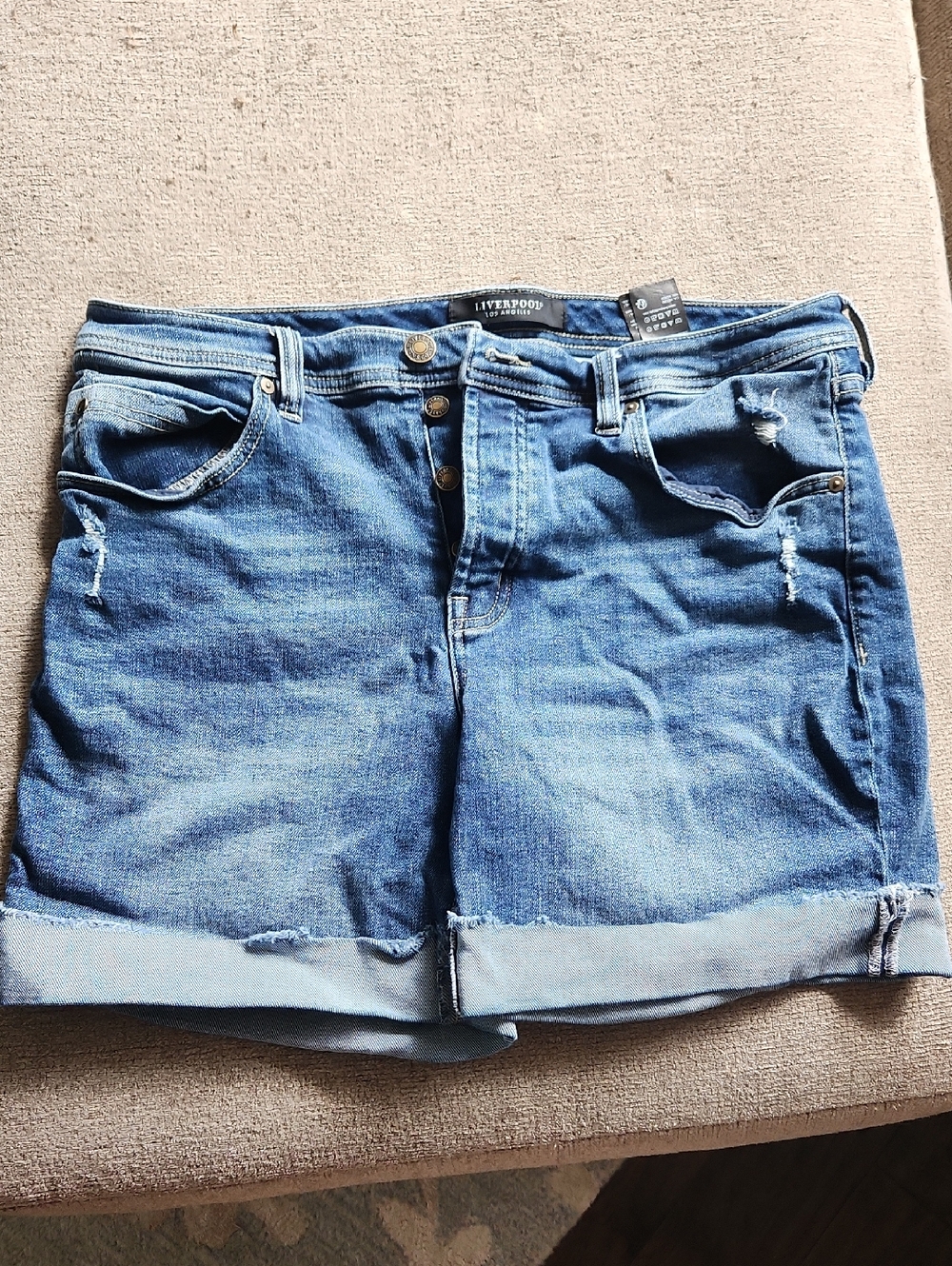 Liverpool Women's Keeper Boyfriend Denim Shorts